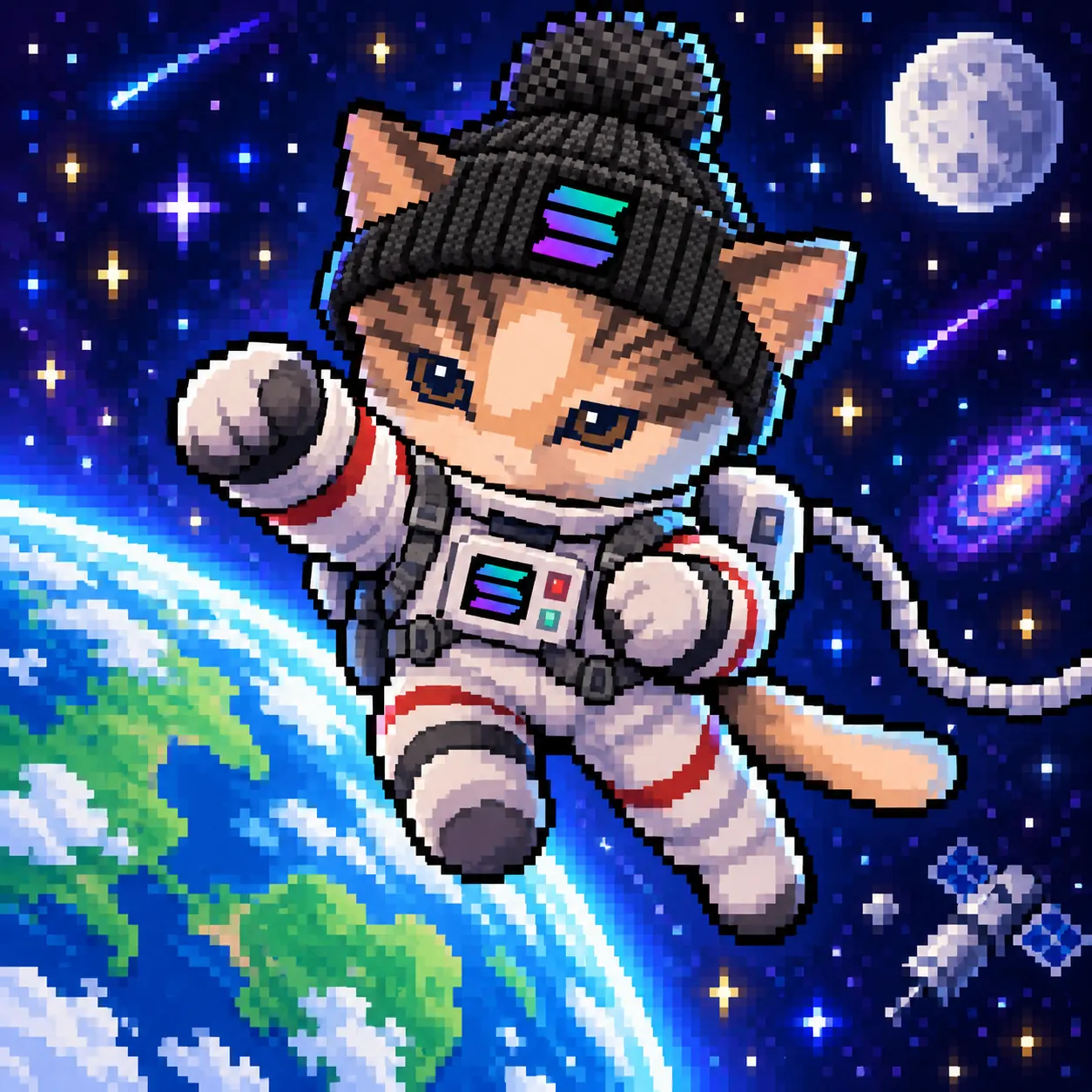 SOLCAT in space above Earth
